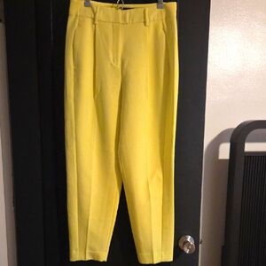 Express Neon Yellow Ankle Pants